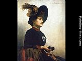 Anna Bilinska Bohdanowicz Portrait of a Lady with Opera Glasses painting